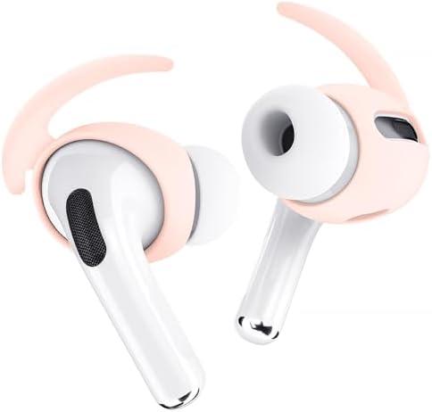 MOLOPPO 1 Pair Ear Hooks Covers for Apple AirPods Pro 1，Upgraded Anti-Slip Sports Ear Covers Accessories Compatible with AirPods Pro Generation 1 (Pink)