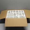 36Pcs Bud Vases Set Small Vintage Glass Bottles Clear Bud Vases in Bulk Multiple Shape Cute Glass Vases for Rustic Wedding Centerpieces Table Decorations and Home Decor(Clear)