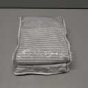 Farmhouse Shower Curtain Grey Cotton Shower Curtains for Bathroom with Striped Tassel 72 X 72