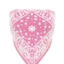 Design by Olivia Women's Sexy Paisley Bandana Tube Top Y2K Boho Graphic Print Strapless Crop Top Cotton Bandeau S