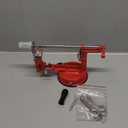 Apple Peeler Corer, Long lasting Chrome Cast Magnesium Alloy Apple Peeler Slicer Corer with Stainless Steel Blades and Powerful Suction Base for Apples and Potato(Red)