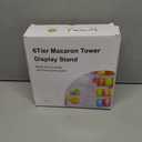 6 Tier Macaron Tower Stand for Wedding Birthday Party, Plastic Display Stand for Cupcake Cake
