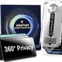 OneFish for iPhone 17 Pro Privacy Screen Protector - 4 Way 360 Anti Spy Bubble Free, Easy Installation with Auto Dust-Elimination for 17 Pro (2 PCS Privacy)