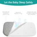 Bassinet Mattress Pad 33" x 20" x 1, Fits Baby Delight, Jimglo, BCOL, BabyBond YADAQE, Koolerthings and Angelbliss Bassinet, Waterproof Lining Breathable Soft, Baby Foam with Removable Zippered Cover