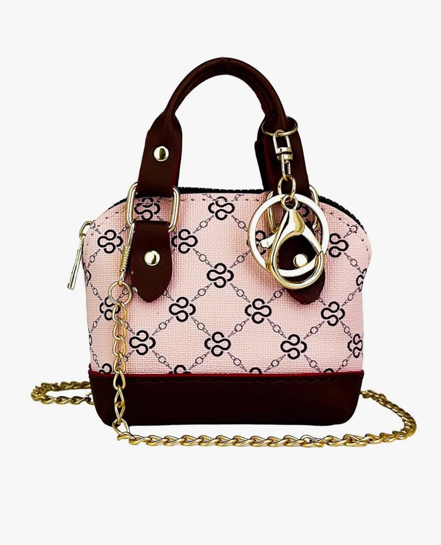 Keychain Coin Purse for Women,Cute Change Purse with Keyring Unique Purse Charms Small Coin Pouch Mini Purses Keychain Wallet with Tassels (Y-Pink)