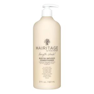 Hairitage Length Check Biotin Conditioner with Jamaican Black Castor Oil - Thickening + Volumizing - Sulfate Free + Color Safe + Vegan - Moisturizing Repair Conditioner for Thinning Hair 21 Oz.
