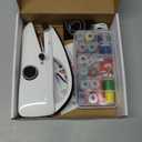 Bearfire Handheld Sewing Machine Heavy Duty & Portable, 2-Speed Mini Sewing Machine with Sewing Kit & Storage Bag for Beginners, Adults, DIY, Home, Travel, Quick Clothing Repairs, White