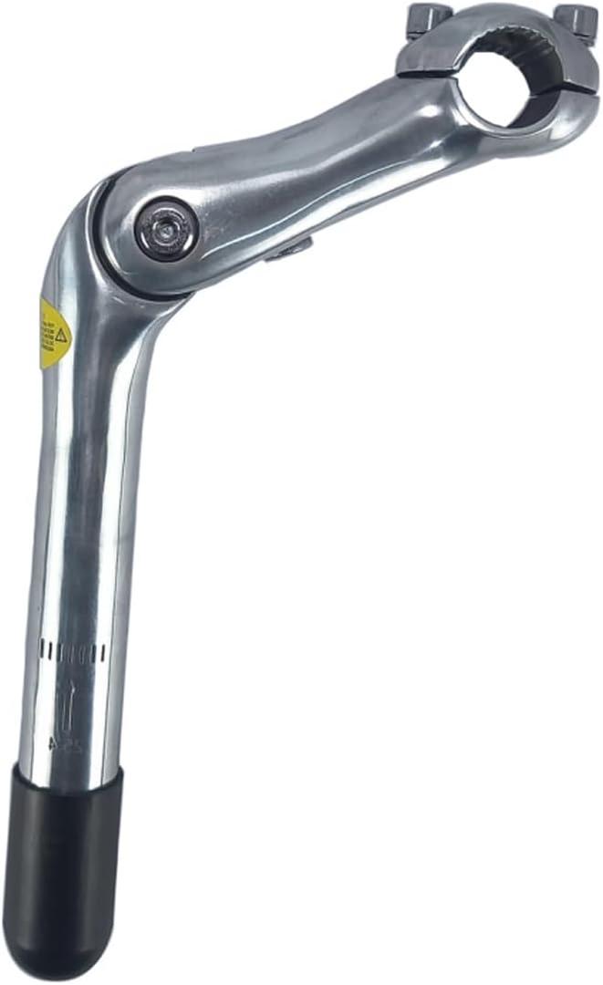 catazer Adjustable Angle Bike Quill Stem 22.2mm for MTB Road Bike, Silver