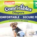 Hartz Comfitables Disposable Dog Diapers, Size XS 12 Count, Comfortable & Secure Fit, Easy to Put On, Super Absorbent Male and Female Diaper (Extra Small)