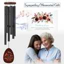 Cardinal Standing on Mistletoe Memorial Wind Chimes for Outside,Sympathy Wind Chimes for Loss of Loved One Mother Father,Cardinal Gifts & Sympathy Gift for Bereavement,Condolence,Funeral