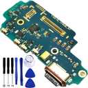 Galaxy S23 Ultra USB Charging Port Flex Cable Replacement SM-S918U Type C Charger Dock Board Flex Cable Connector for Samsung S23 Ultra S918U1 Port Repair Part with Tools (SM-S918U)