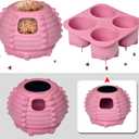 XHX Long-Lasting Interactive Dog Toy to Keep Your Pup Distracted - Safe for Dogs - Low-Mess Design - Dog Toys for Small Dogs 10-25 lbs (Pink, Small)