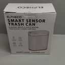 ELPHECO Bathroom Trash Can with Lid Butterfly, Motion Sensor Trash Can Bathroom Decor Automatic Garbage Can Wastebasket Bathroom Accessories, Kitchen, Living Room, Office, White Gold