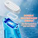 2 Pack Electric Water Guns for Adults Kids USB-C Charging Port, Automatic Powerful Squirt Gun, High Powered Shooting Blasts, Strongest Long Range Auto Water Blaster, Pool Toy (Blue+Red)