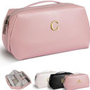 Bachelorette Party Favors, Monogram Makeup Toiletry Bag for Women, Bachelorette Gifts from Bride, Be My Maid of Honor Gifts, Bridesmaid Proposal Gifts, Elegant Bridesmaid Gifts