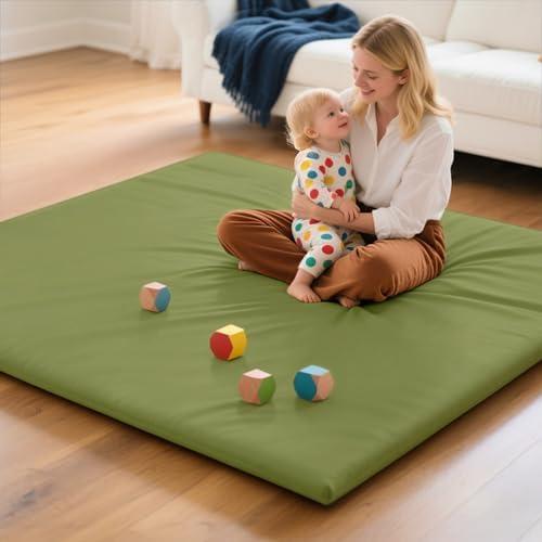 Baby Mat Cover, Waterproof Play Mat Cover, Green Cover