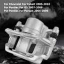 cciyu Front Left & Right Disc Brake Calipers w/Bracket 18B4880 18B4881 2005-2010 For Chevy For Cobalt,2007-2009 For Pontiac For G5,2005-2006 For Pontiac For Pursuit,2003-2007 For Saturn For Ion