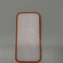 Magnetic for iPhone 17 Pro Case, Compatible with MagSafe, Built-in Camera Lens Protector, Slim Thin Soft Silicone Bumper Shockproof Metallic Luster Phone Case (Orange)