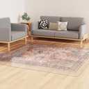 Crystal Clear Floor Mat 69ft, Upgraded Easy Flat Waterproof Vinyl Rug Cover, Large Stain-Resistant Plastic Area Rug Floor Protector for Kitchen, Dining Room, High-Traffic Areas (6'9' (72 x 108 inch) (Rectangular))