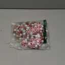 Berlune 16 Feet Christmas Candy Cane Garland Decor for Christmas Tree Red White Xmas Peppermint Ornaments Xmas Bead Ball Lollipop Wreaths Hanging Ornament for Holiday Party Fireplace Fence Home Decor