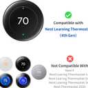 Petrichor Nest Thermostat Wall Plate - Compatible With Google Nest Learning Thermostat (4th Gen) - Trim Kit, Cover Accessory for Easy Installation