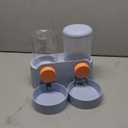Water Feeder Water Dispenser Feeding Watering Cage Mount Feeder Automatic Food Feeder (Blue)
