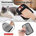 2-Pack Pet Hair Remover, Electrostatic Pet Hair Removal Gloves, Reusable Cat & Dog Hair Remover for Couch, Furniture, Carpet, Curtain, Upgraded Animal Fur Removal Tool