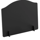 SRIWATANA 22 Inches Firebacks for Fireplace, Iron Fireplace Heat Deflector with Feet, Fireplace Back Plates for Heat Reflection and Wall Protection, Black