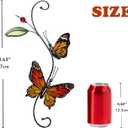 Monarch Butterfly Sun Catcher Indoor Window Handmade Stained Glass Window Hanging Flowers for Decoration Monarch Butterfly Gift for Women Mother Mom Grandma Friends Wall Art for Home Decor