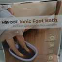 Upgraded Ionic Foot Bath Detox Machine No Salt Limit, No Alarm Shutoffs | One-Touch 30-Min Auto Spa | 2 Arrays, 15 Liners & Detox Sea Salt | Home Foot Spa for Circulation & Relaxation