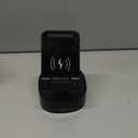 Bluetooth Speaker with Wireless Charging and Cell Phone Stand,Best Speaker Stand for iPhone/iPad/Samsung Galaxy,HD Surround Sound Perfect for Home and Outdoors,Creative Gift (Black)