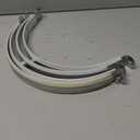 2 Sets 10 Inch Premium Hose Pipe ClampHeavy Duty Galvanized Iron Stove Pipe Hanger StrapWall Support Chimney and dryer vent clampRound Split Ring Conduit Metal PVC Tube Kitwith Rubber Cushioned