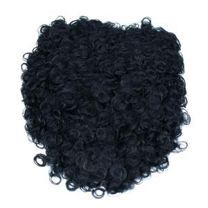 Treasure Gurus Curly Fake Black Chest Body Hair Wig Funny 70s Disco Dress Up Halloween Costume Cosplay Accessory (OneSize)