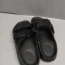 FUNKYMONKEY Women's Comfort Slides Double Buckle Adjustable EVA Flat Sandals Size 8