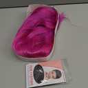 Short Bob Wigs with Bangs for Women Loose Wavy Wig Curly Wavy Shoulder Length Bob Synthetic Cosplay Wig for Girl Colorful Costume Wigs (Rose mixed Purple)