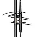 Gentlehomme - Men's 2-in-1 Eyebrow Brush & Pencil - Shape, Define & Fill In - Ultra-Thin, Long-Lasting Black - Vegan