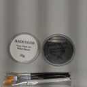 Black & Clown White Face Body Paint with 3Pcs Painting Brushes, Water Based SFX Makeup Palette for Kids & Adults, Non-Toxic Facepaint for Halloween, Cosplay, Costume & Theater