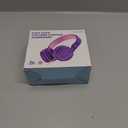 Kids Headphones, Wired Headphones for Kids On Ear with Microphone, 93dB Volume Limiter Headphone for Girls Boys, Foldable Lightweight Headphone for School Learning & Entertainment, Pink Purple