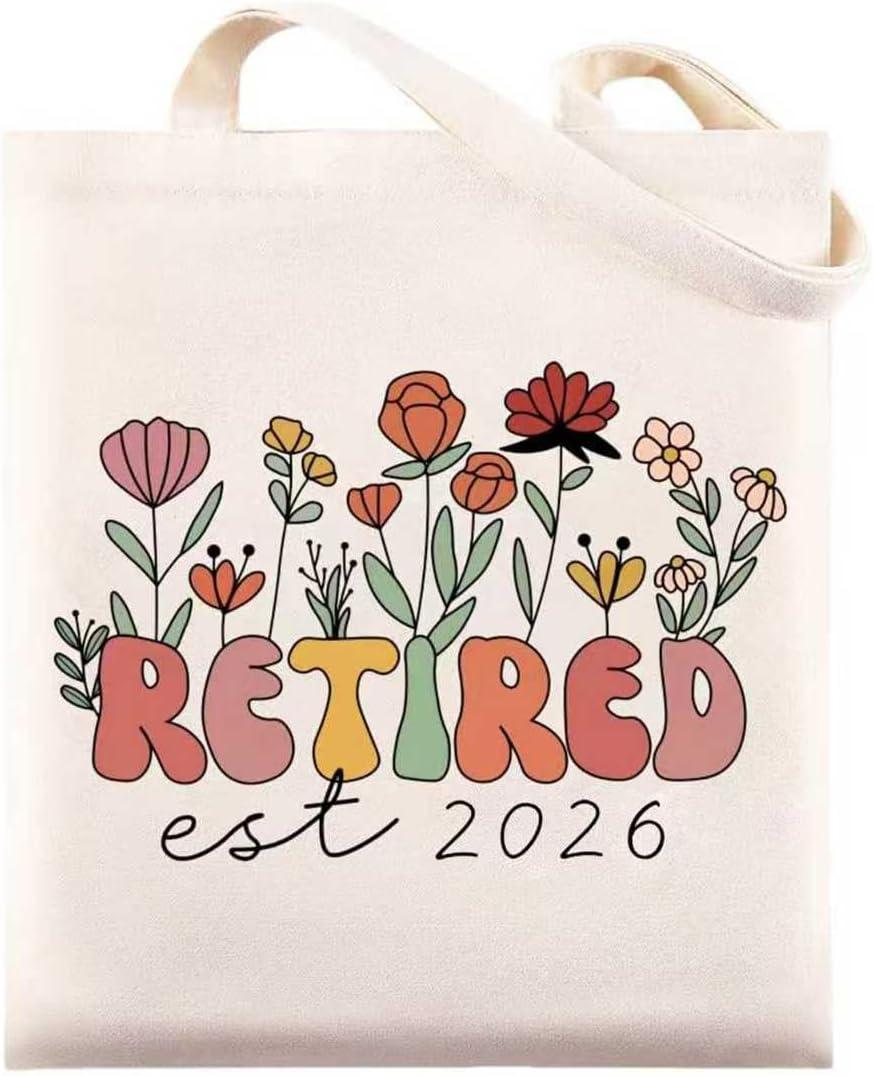 Maciebelle Retirement Gift for Woman 2026, Cool Retirement Gifts for Women, Canvas Tote Bag Best Gifts