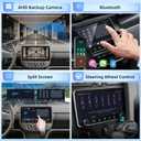 [2G+64G] 10.36 inch Android Single Din Car Stereo, 10 inch Touch Screen Radio with Wireless Carplay/Android Auto/EQ Audio/SWC/Bluetooth/WiFi/FM RDS Radio