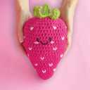 Boye 43-40235 Avocado and Strawberry Stuffie Learn to Crochet Kit for Beginners with 2 Projects, Multicolor, 15 Pieces