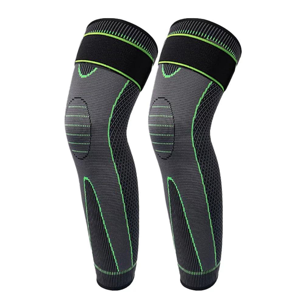 Knee Brace for Men and Women Knee Support Compression Sleeves for Pain Relief - Support for Weightlifting, Sports, Workout, Meniscus Tear, ACL, Arthritis (Adjstable Size For Small, Medium & Large)