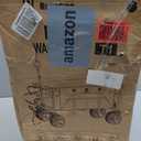 Navatiee Big Wheels Collapsible Wagon Cart Foldable, Heavy Duty Beach Wagon with Silent All-Terrain Wheels, Folding Utility Grocery Cart with Side Pocket and Brakes for Camping Garden Sports, Black