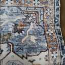 Area Rug 46, Vintage Boho Rug,Ultra-Soft Low Pile, Washable, Non Slip,Stain Resistant Printed Carpet for Living Room Bedrooms Playroom Office Kitchen, Blue/Navy