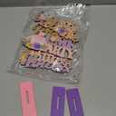 3 Pcs Princess Party Wooden Centerpieces Princess Theme Birthday Table Decorations Supplies Pink Gold Ornament Castle Crown Carriage Baby Shower Floral Table Toppers Home Decor for Girls