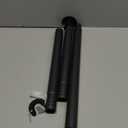 Black Closet Rod,17 to 51 Inches Adjustable Closet Rods for Hanging Clothes 1.3 Inch Diameter Heavy Duty Metal Closet Hanging Rod Closet Bar for Wardrobes,Closet, Bathroom, Windows