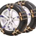 1 Pcs Tire Snow Chain, Snow Chain Car Anti Slip Tire Chains Anti Skid Tire Snow Chains for Car SUV Trucks (M)