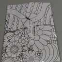 Giant Mandala Coloring Poster for Adults Large Coloring Poster Small Steps Every Day Big Jumbo Color Sheet Pages Books Tablecloth Art Craft DIY Activity for Kids Adults Party Game Supplies Decoration