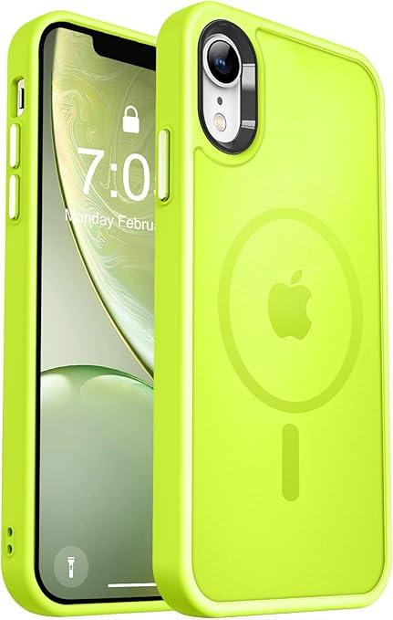 MOCCA Strong Magnetic for iPhone 11 Phone Case,[Compatible with Magsafe][Glass Screen Protector+Camera Lens Protector] Slim Thin Shockproof Cover Case for iPhone 11 6.1 inch, Green