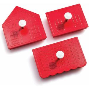 King Arthur Baking Company 3-D Gingerbread Embossing Cutters, 3 Piece Set, For Embossed Three Dimensional Gingerbread Houses For Holiday And Everyday Baking